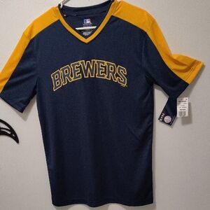Genuine Merchandise Brewers Navy and Gold Jersey